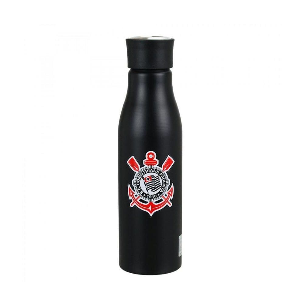 Garrafa Alumínio Com Alça Corinthians 600ml Oficial