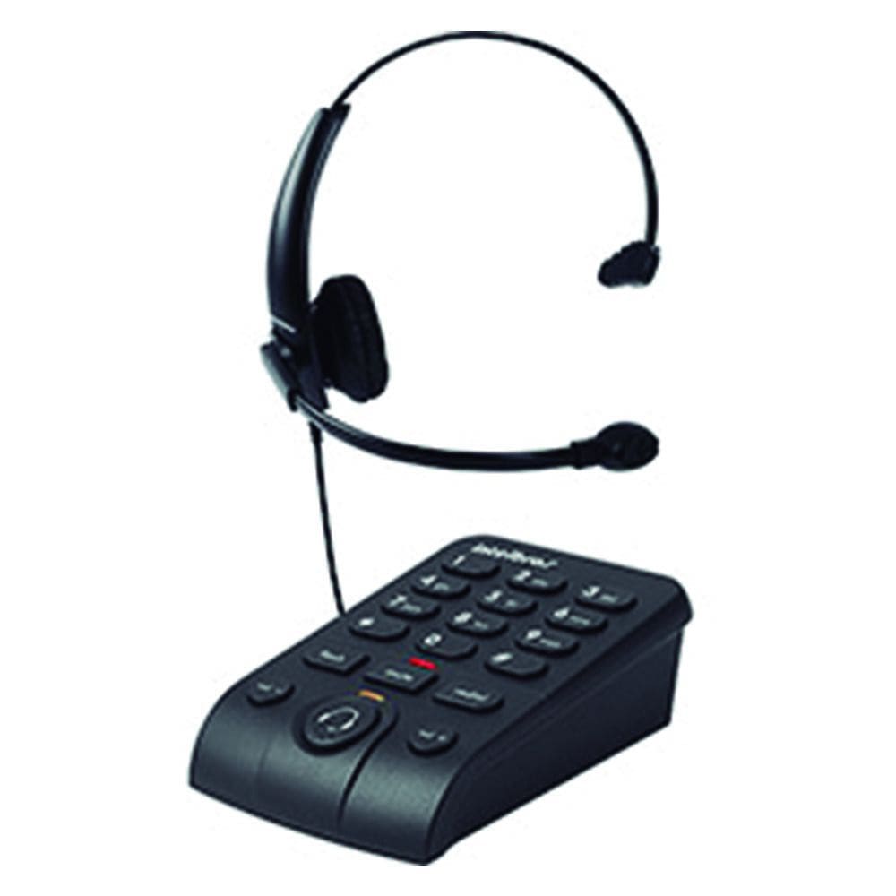 Telefone Headset Intelbras Hsb50 Preto