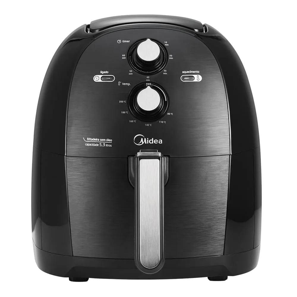 Fritadeira Airfry Midea Digitral 5.3L FRB50P Preto