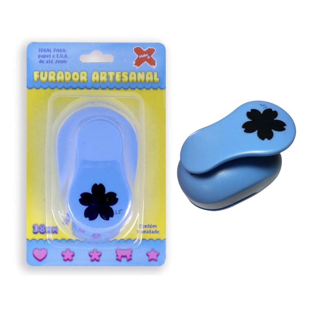 Furador Cortador Perfurador De Eva Papel 38mm Make +| Artesanal | Scrapbook | Escolar | Artesanato