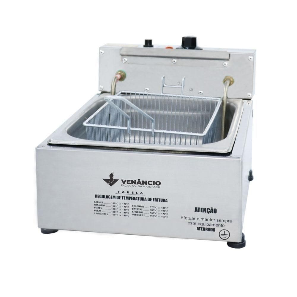 Fritador Elétrico óleo 1 Cuba Sfe112 Venâncio 220v 220v