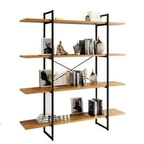 Estante Livreiro Estilo Industrial Málaga 4 Prateleiras 170cmx150cm