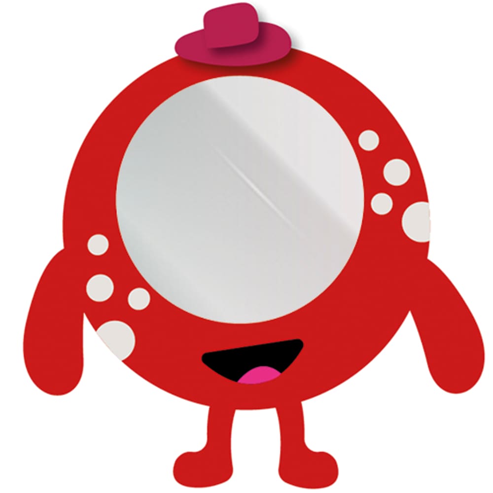 Espelho Divertido Pró-Fono – Vermelho