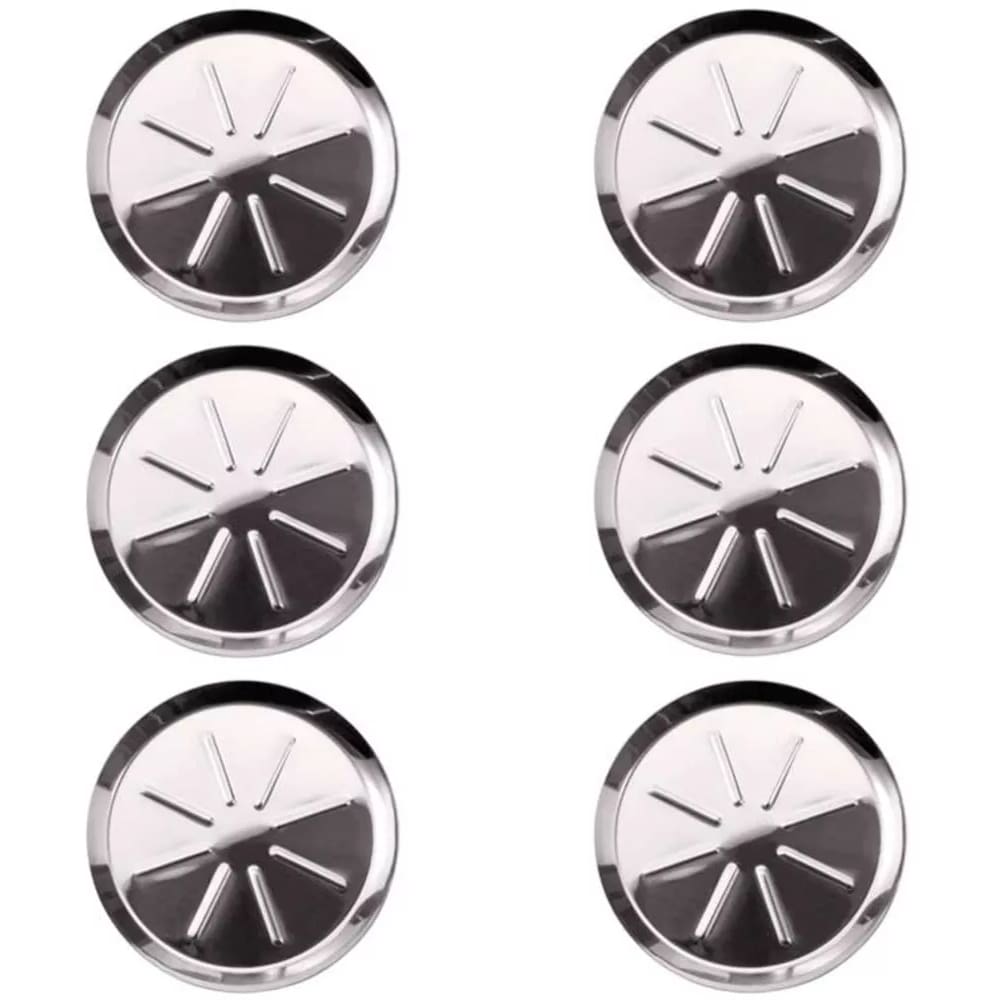 Conjunto Porta-copos em aço Inox 6 Peças Mesa Luxo - forma