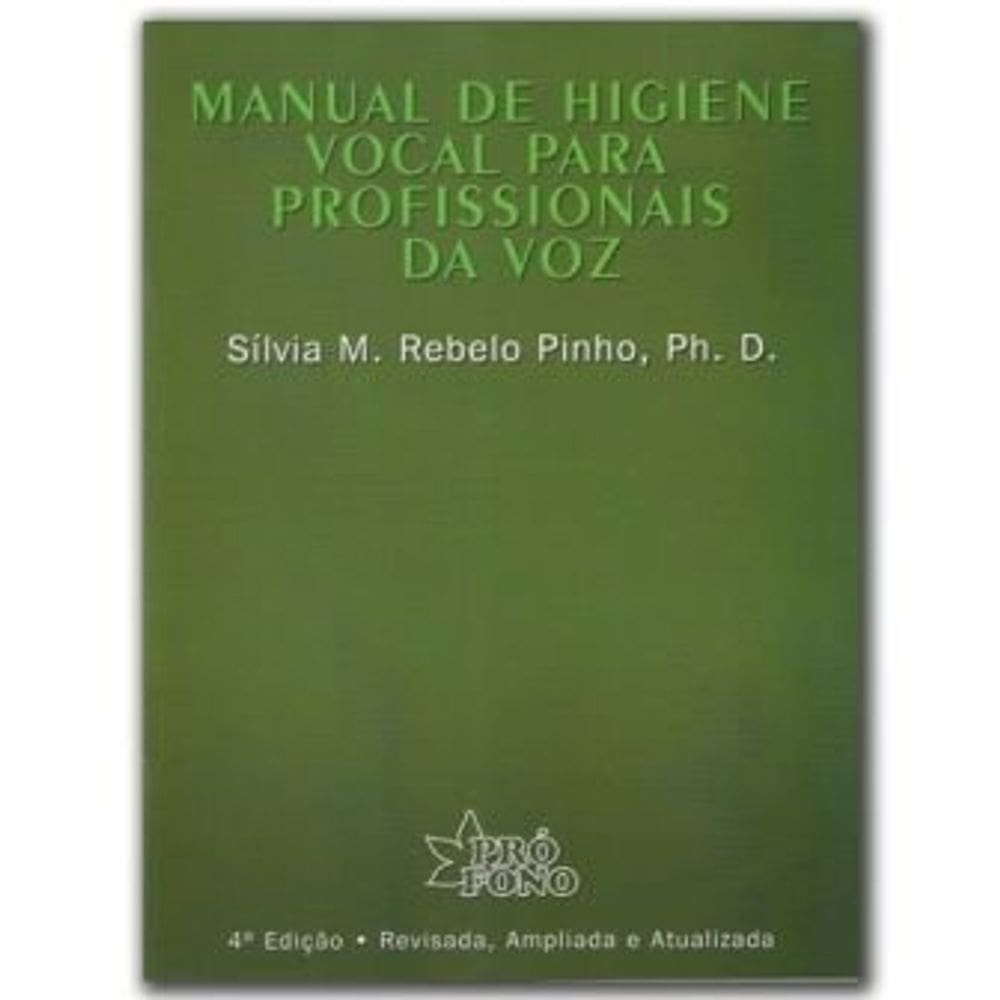 Manual de Higiene Vocal para Profissionais da Voz (Impresso)