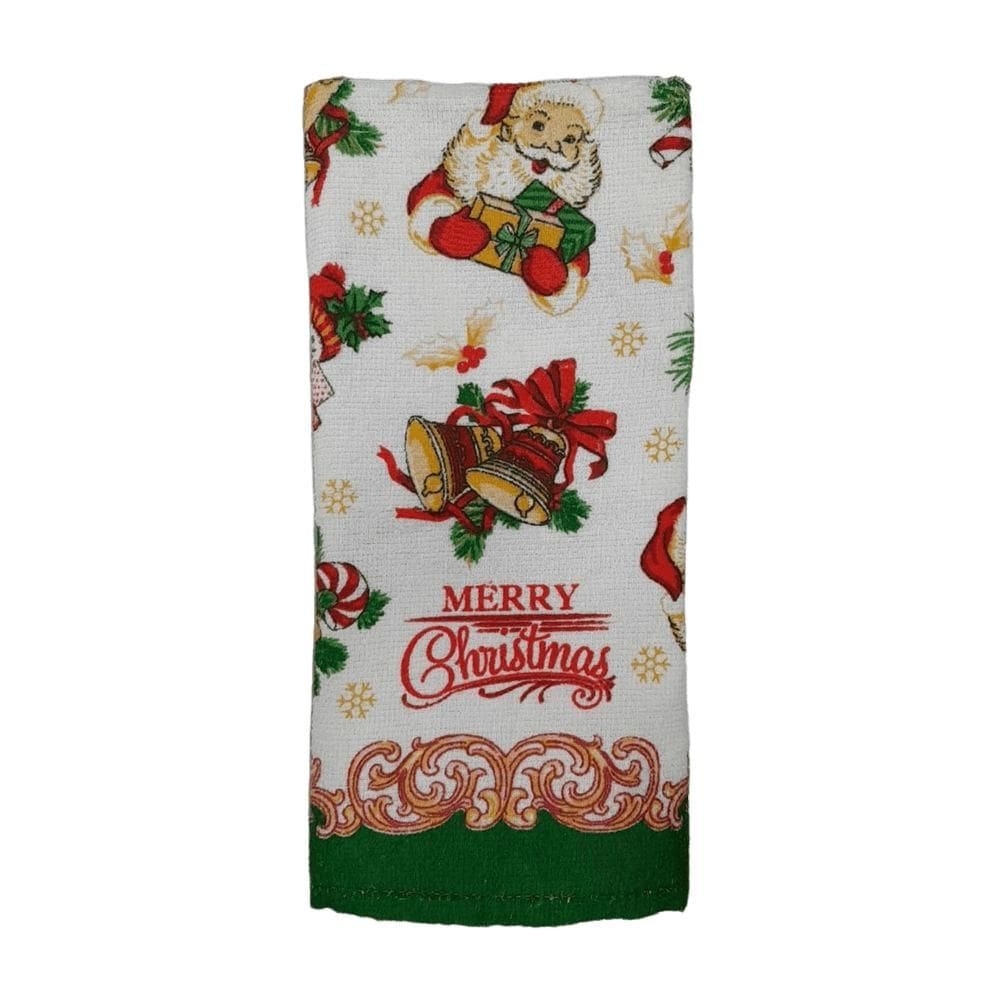 Pano de Copa Felpudo Natalino 45cm x 65 cm Verde - Dohler