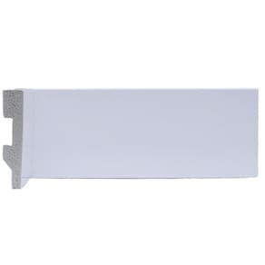 Rodapé de Poliestireno 7cm X 15mm Liso 2,25 Metro Linear - caixa com 2,25 m - Branco
