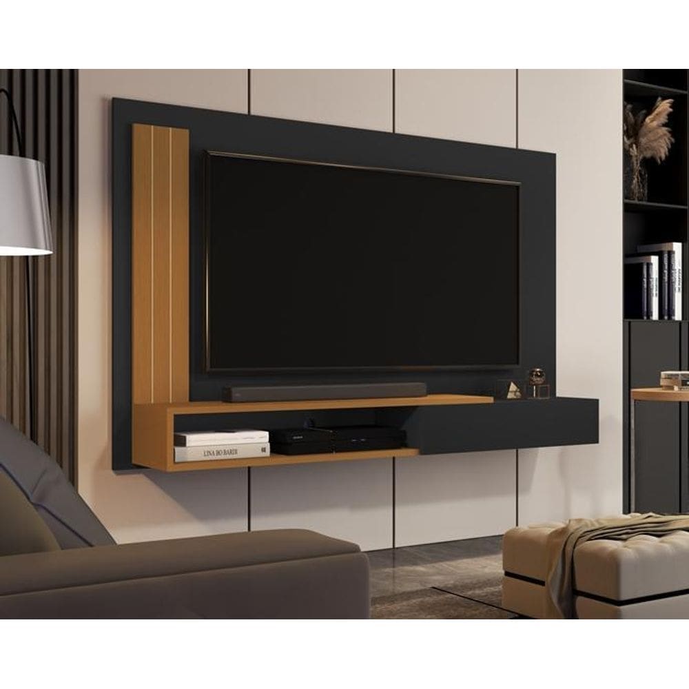 Painel Até 55 Polegadas Marlene Preto / Nature Comprar