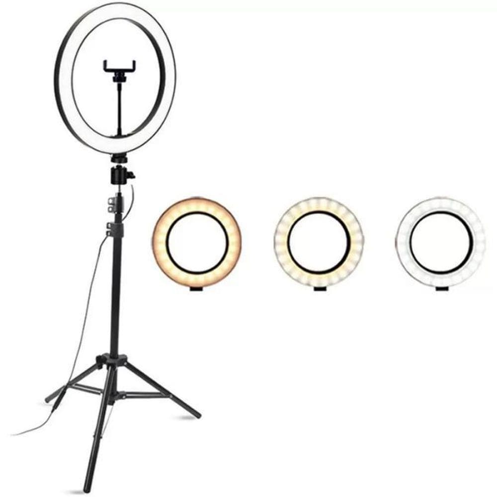Ring Light 2 Metros + Tripé Professional 10 Polegadas