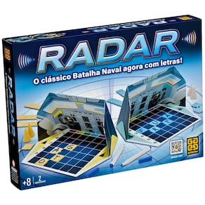 Jogo de Tabuleiro Radar Batalha Naval Com Letras Grow