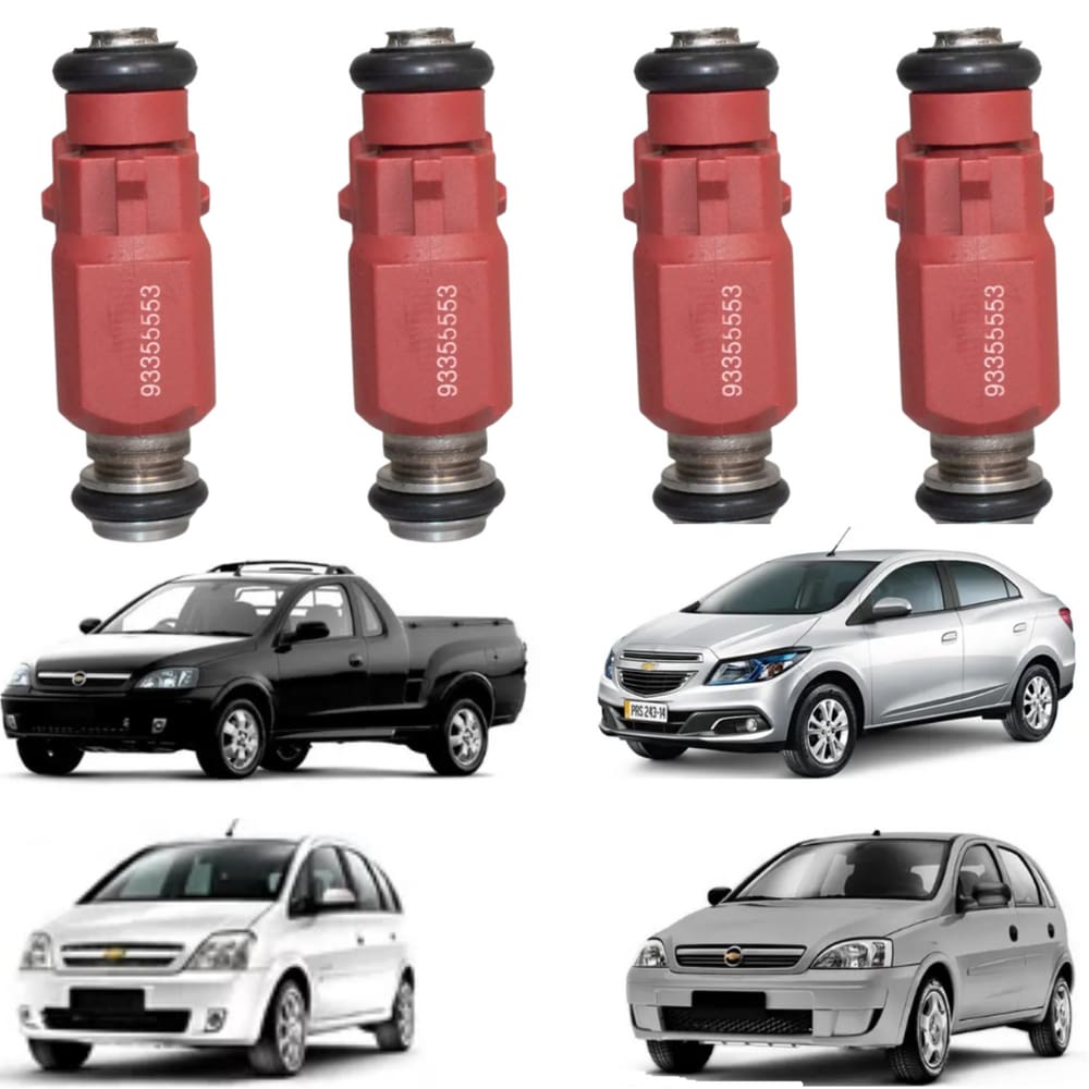 4 Bicos Injetor Corsa Meriva Montana Prisma 1.4 2008 a 2012