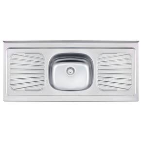 Pia de Apoio New Raggi 40 Aço Inox Pré Polido 120x52cm - Tramontina 93041/527