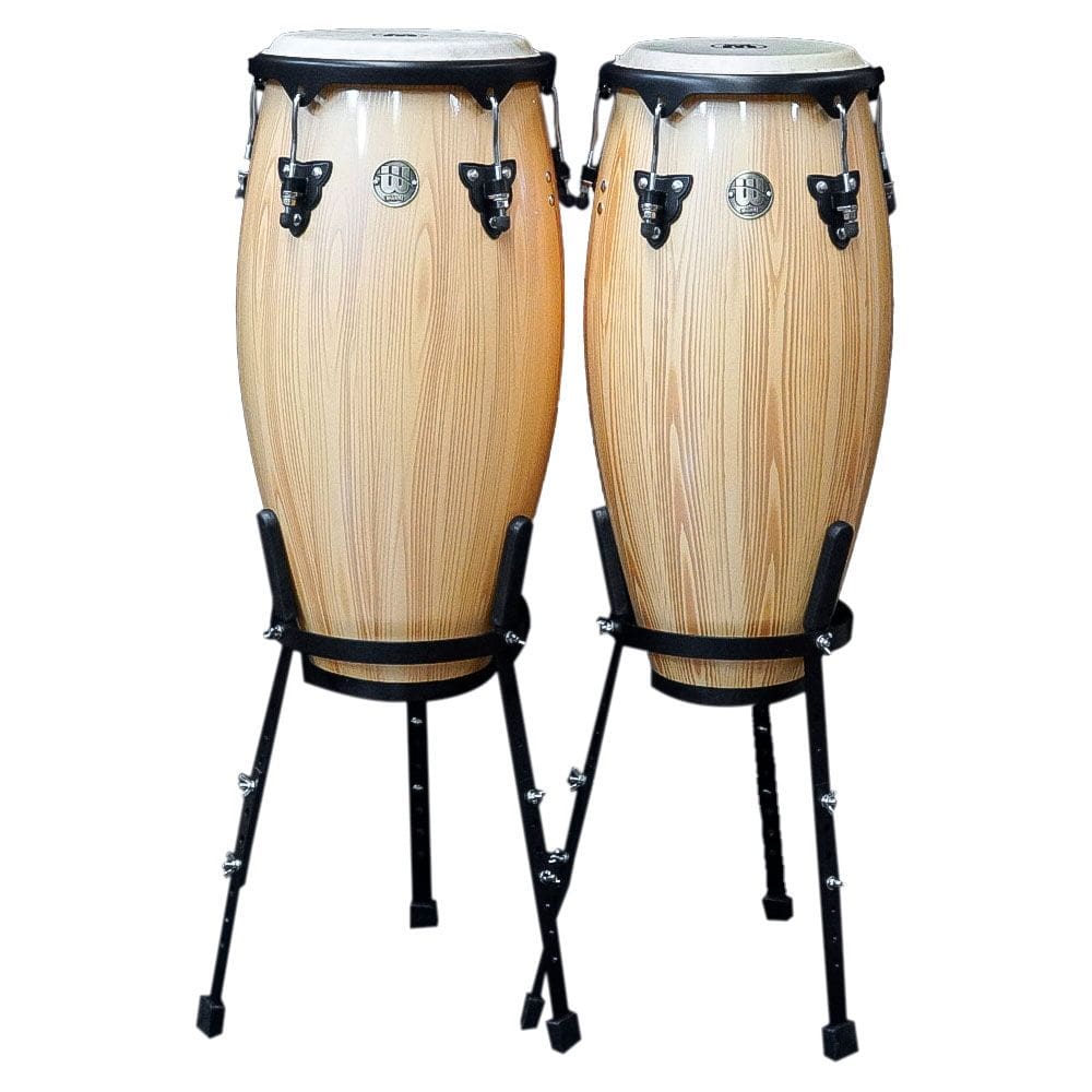 PAR DE CONGA WILLIAMS BACHATA SERIES 10" & 11" NATURAL WOOD