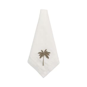 Guardanapo Bordado Palmeira - Charme e Elegância