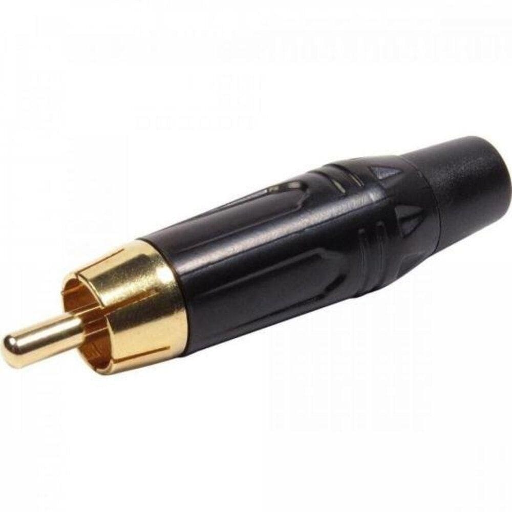 Plug Rca Metal Com Parte Inferior Preto Pgrc0023 Storm - Pct - 10
