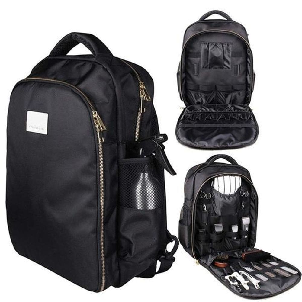 Mochila de Barbeiro Oxford Preta 32x19x45 cm