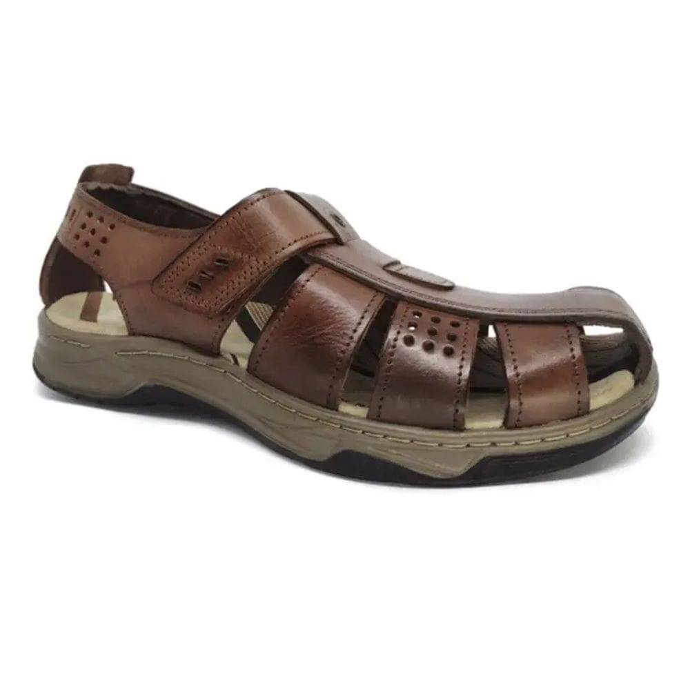 Sandália de couro com amortecimento Pegada