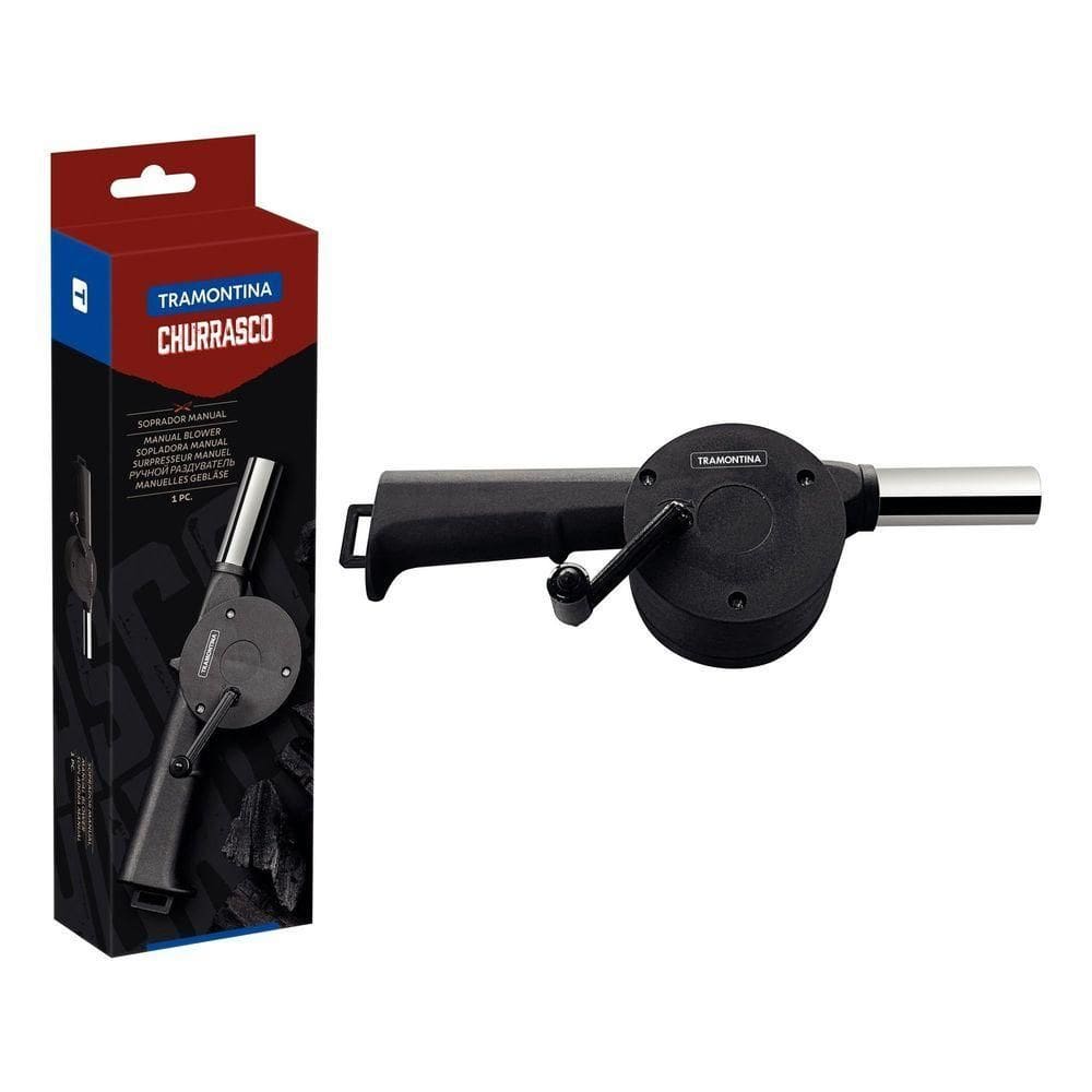 Soprador Manual Para Carvão Tramontina Em Polipropileno E Aço Inox Tramontina