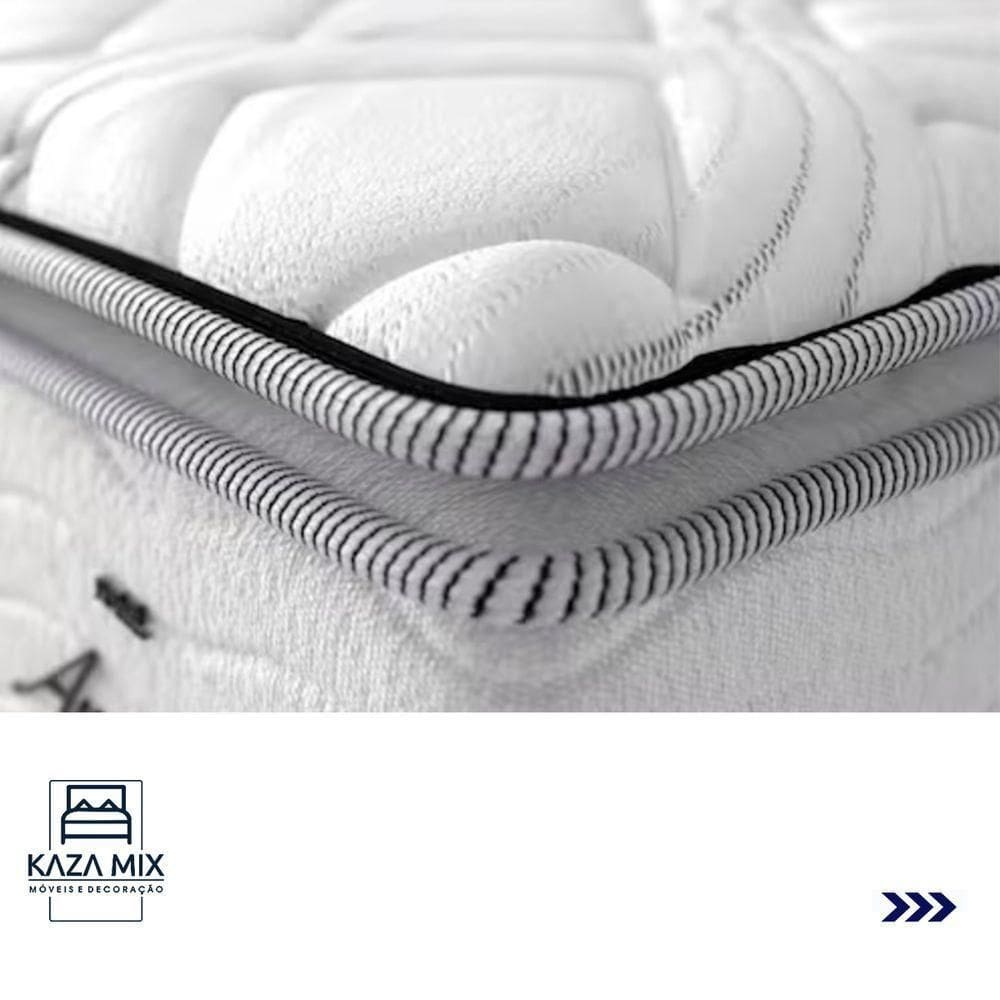Cama Box Baú E Colchão Amsterdã Molas Ensacadas Queen Probel Queen Bege