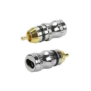 Plug Rca Metal Com Anel Preto Pgrc0028 Storm - Pct - 10