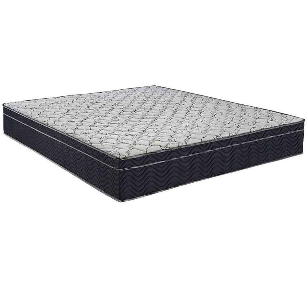 Cama Box Baú Preto E Colchão Airtech 150 Espuma D45 Viúvo Ortobom