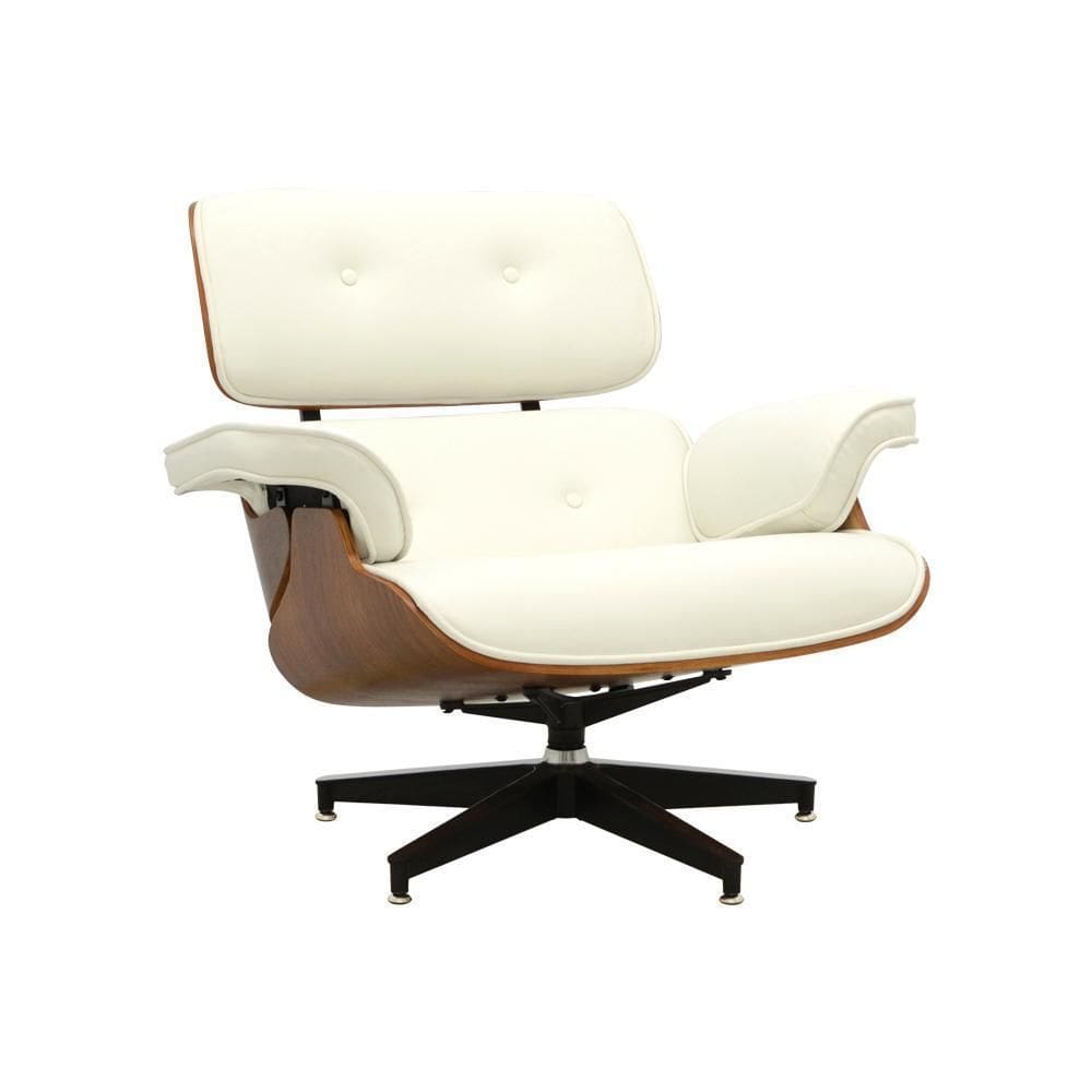 Poltrona Charles Eames  Assento  Branco Rivatti
