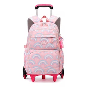 Mochila De Viagem Infantil Rodas Triplas + Bolsa + Necessaire