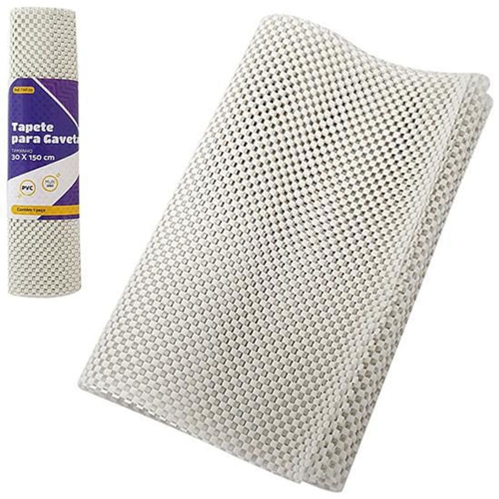 Forro Antiderrapante Para Armário E Gaveta Branco 30X150Cm