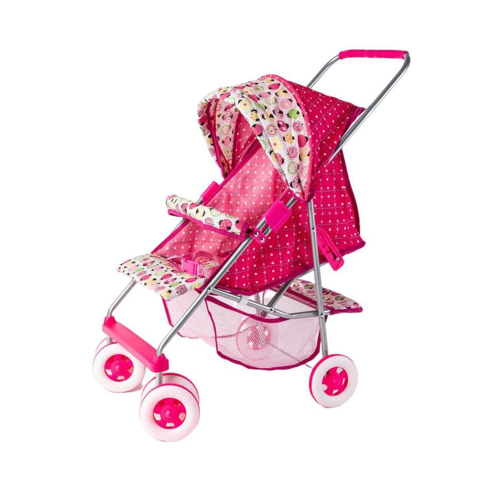 Carrinho De Boneca Bebe Reborn Luxo Milano De Ferro Rosa