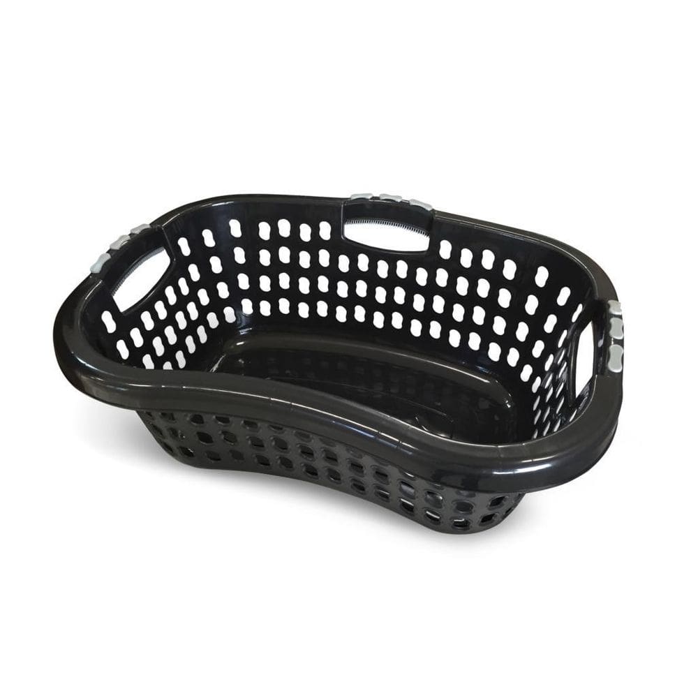 Cesto Roupa Angular 32l Organizador Lavanderia Alça Black