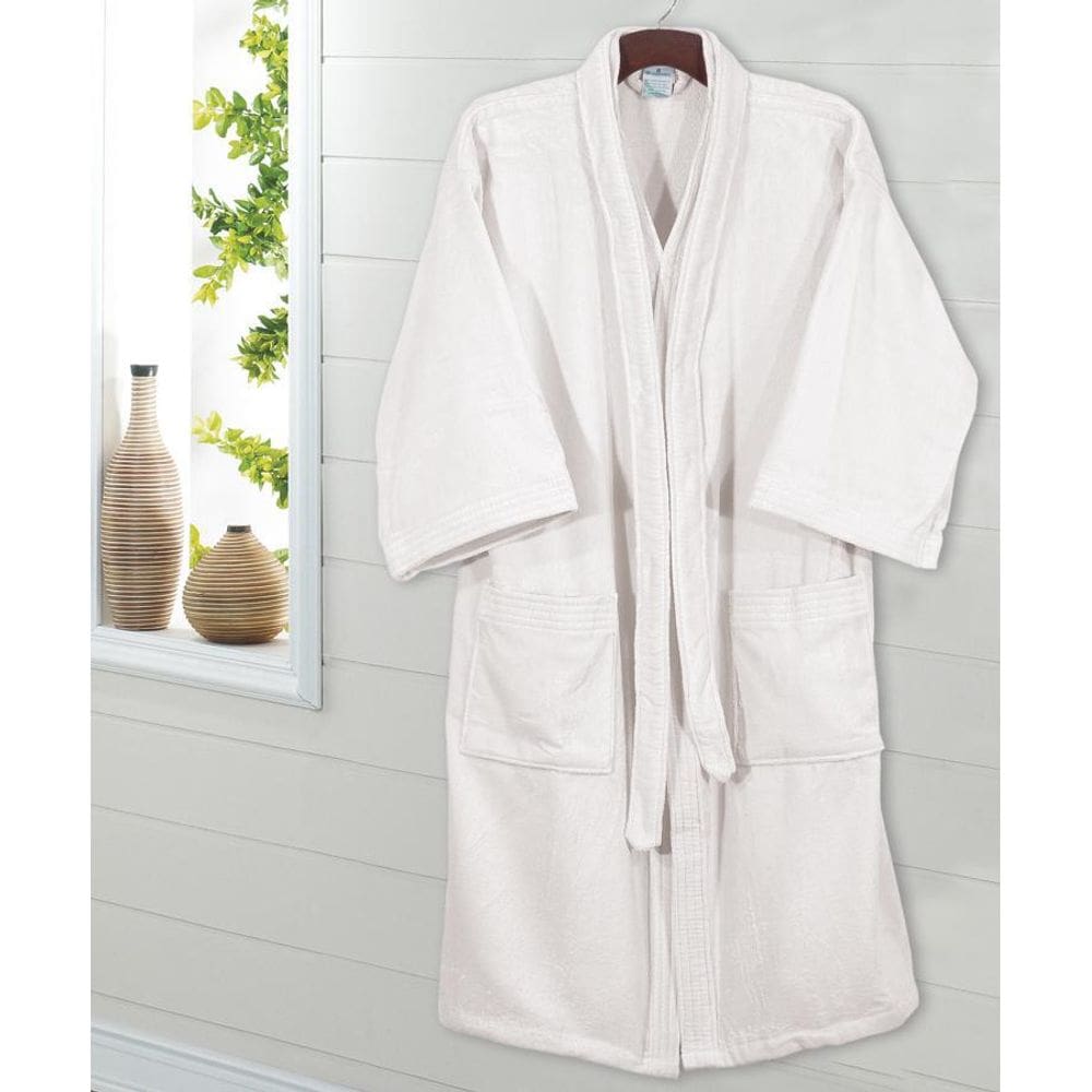 Roupão  Banho Adulto Unissex Tamanho Gg Velour Dohler Branco