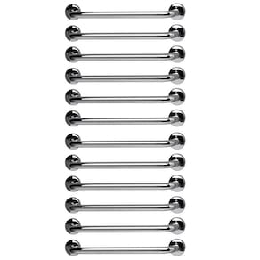 Barra de Apoio 60cm Aço Inox Kit 12 Unidades Suporte Acessibilidade Gestante Banheiro Box Escada Corredor Corrimao Segurança Resistente