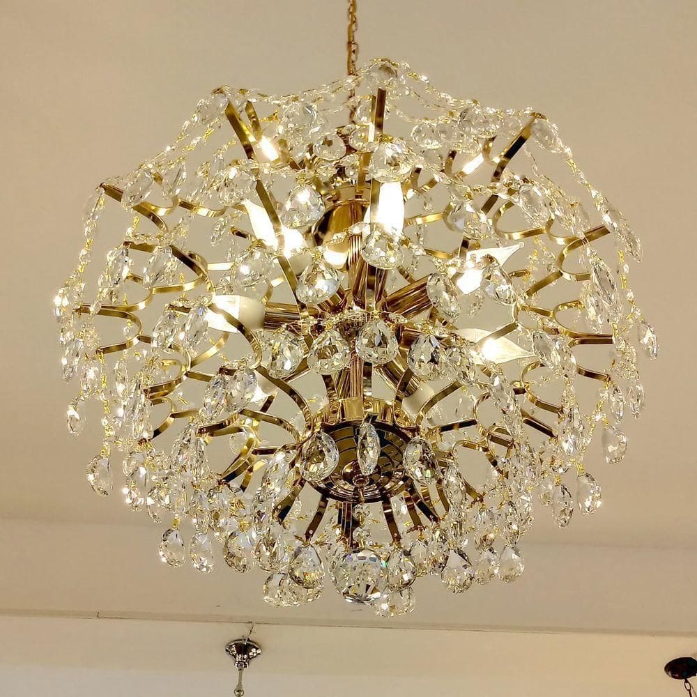 Dinamica Pendente Dcd00414 8lamp E14 55cm Red Dourado