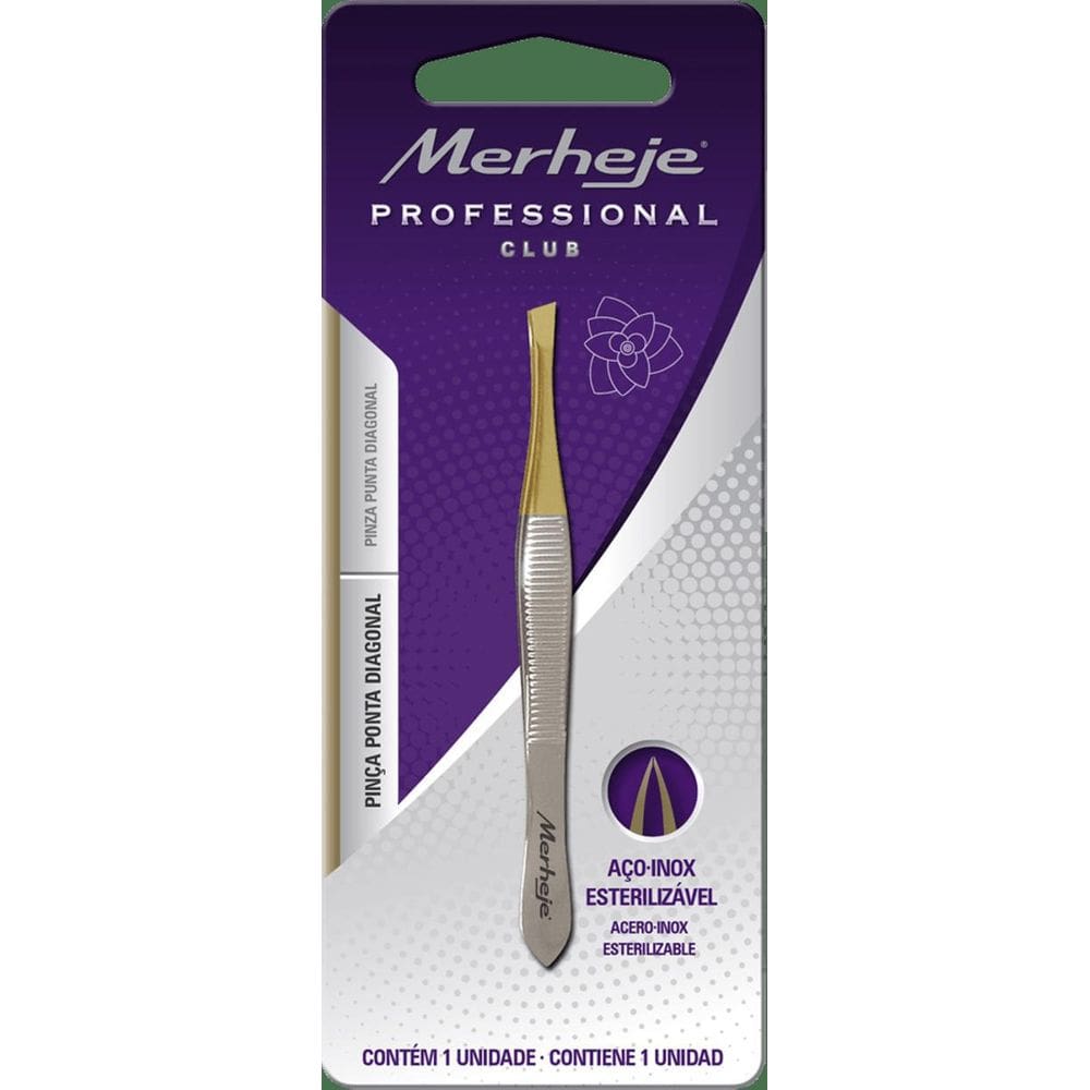 Pinça Ponta Diagonal - Merheje Professional - 01 Unidade