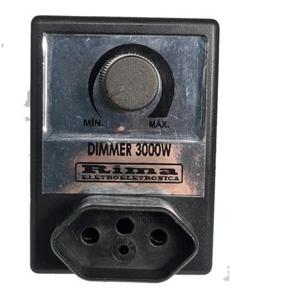Dimmer Com Off 3.000W Biv Com Tomada Rima