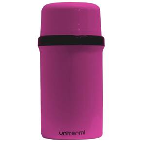 Garrafa Térmica De Mesa Com Ampola De Vidro Rosa 250 Ml