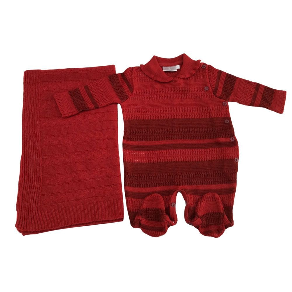 Saida Maternidade Fem Tricot Noruega Vermelha
