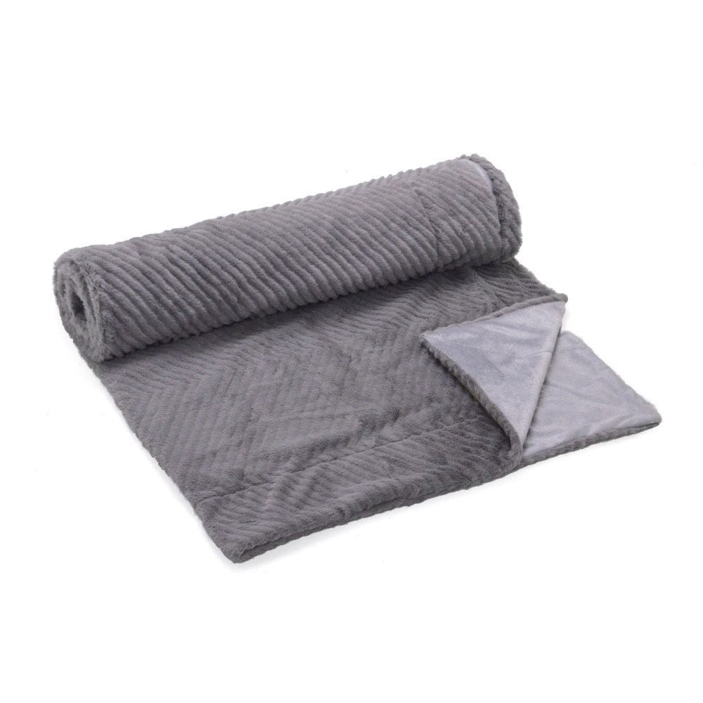 Manta Decorativa Para Sofá Cinza 150cm