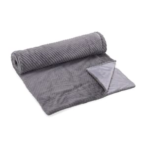 Manta Decorativa Para Sofá Cinza 150cm