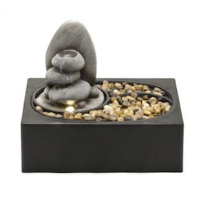Fonte de Água Decorativa 22cm 110V Retangular