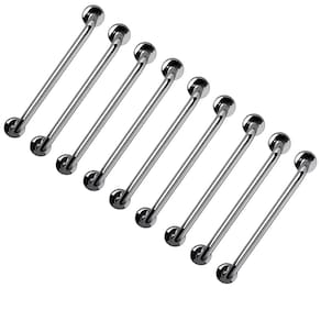 Barra de Apoio Aço Inox 60cm Kit 9 Unidades Banheiro Box Idoso Cadeirante Deficiente Acessibilidade Corrimao Segurança Suporte