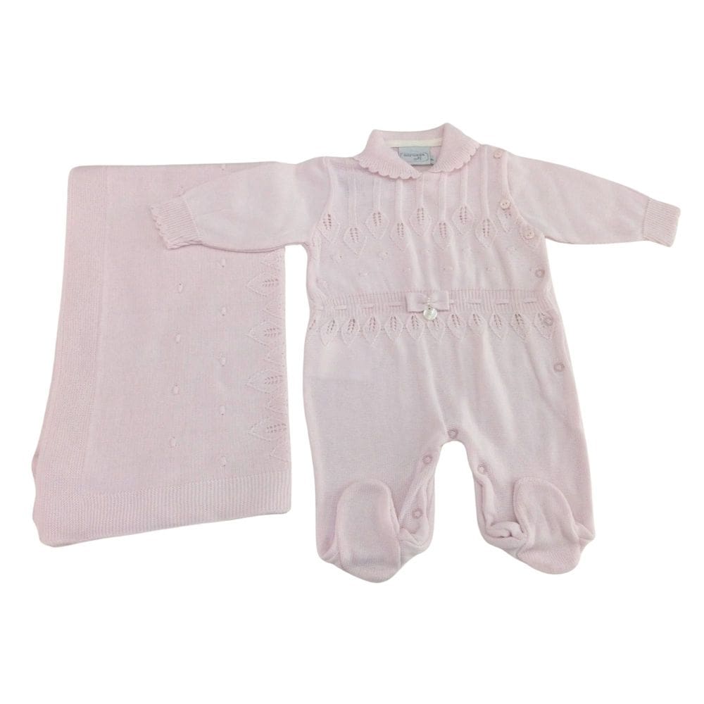 Saida Maternidade Fem Tricot Noruega Rosa claro