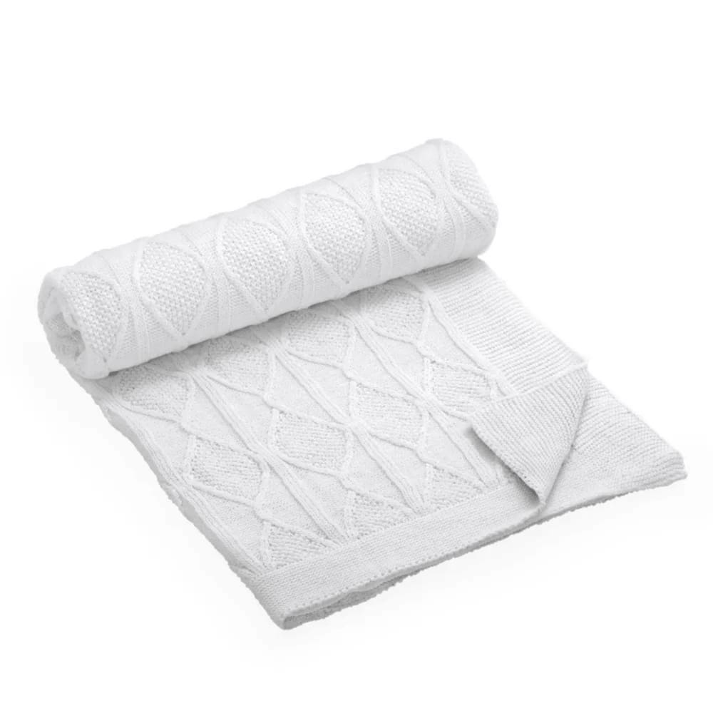 Manta Decorativa Branco 150cm