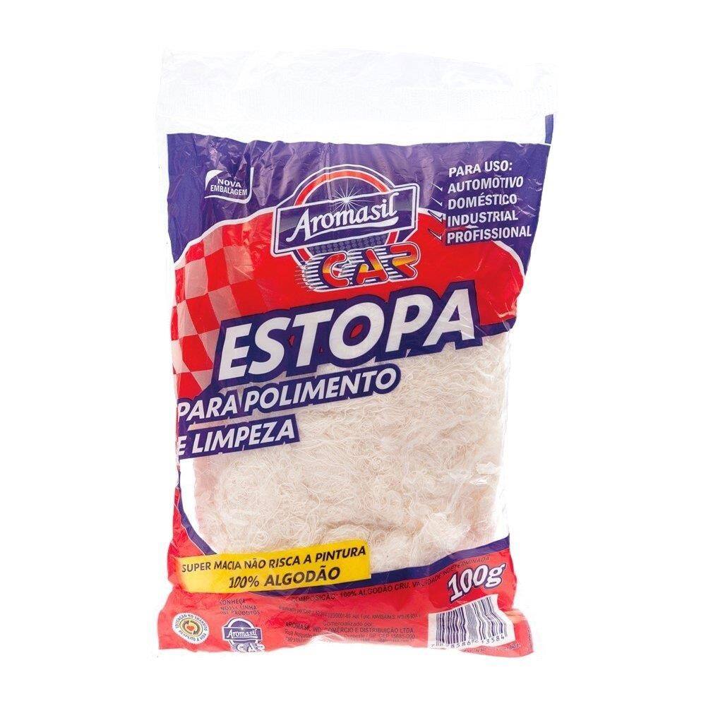 Estopa Para Polimento Aromasil Car 100g - Embalagem com 12 Unidades