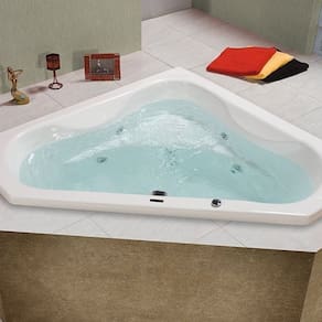 Banheira de Hidromassagem Quantum em Gel Coat Gran Luxo com Aquecedor 135 Cm - Volume Ideal 250 Litr - 220V