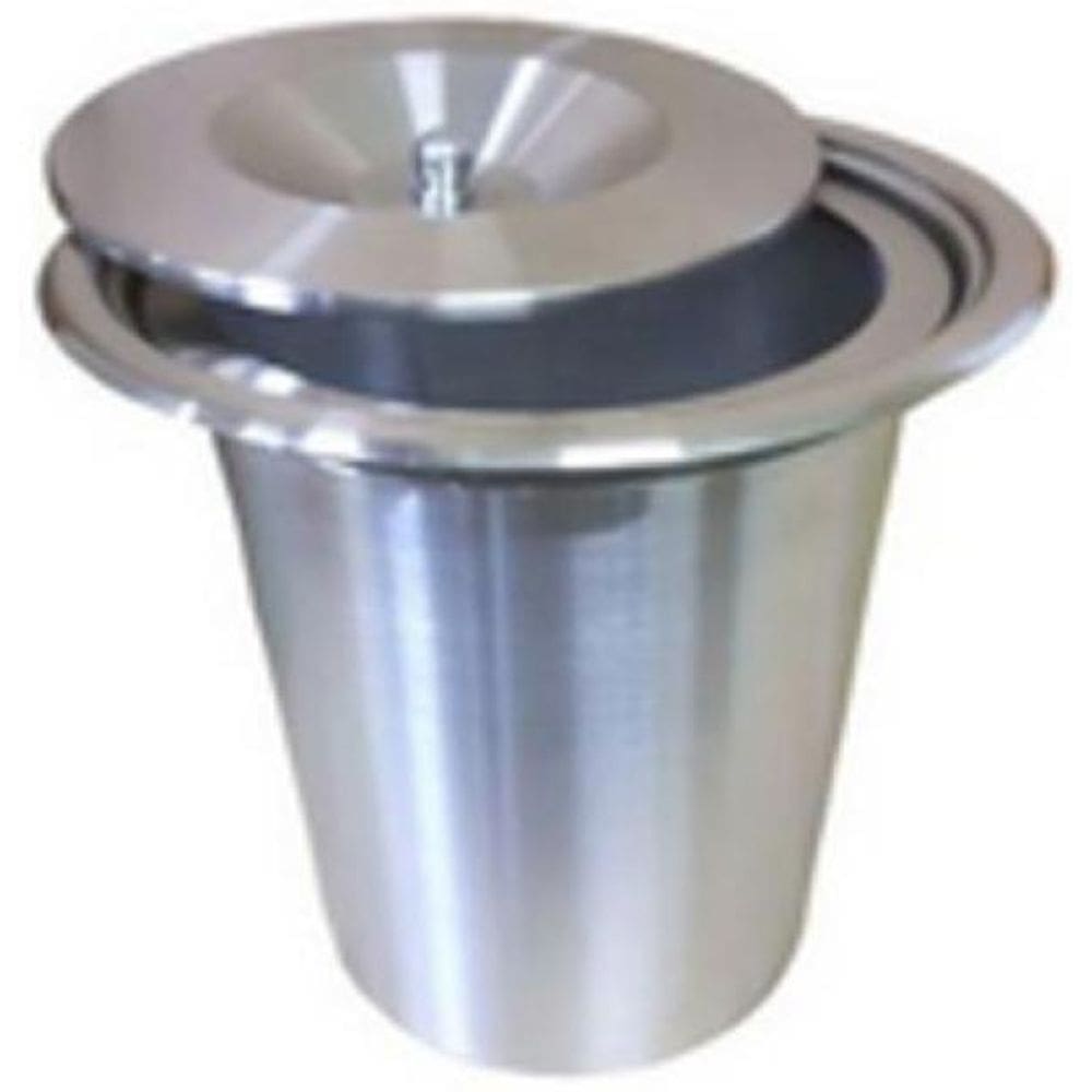 Lixeira De Embutir Pia Inox 8 Litros Inox
