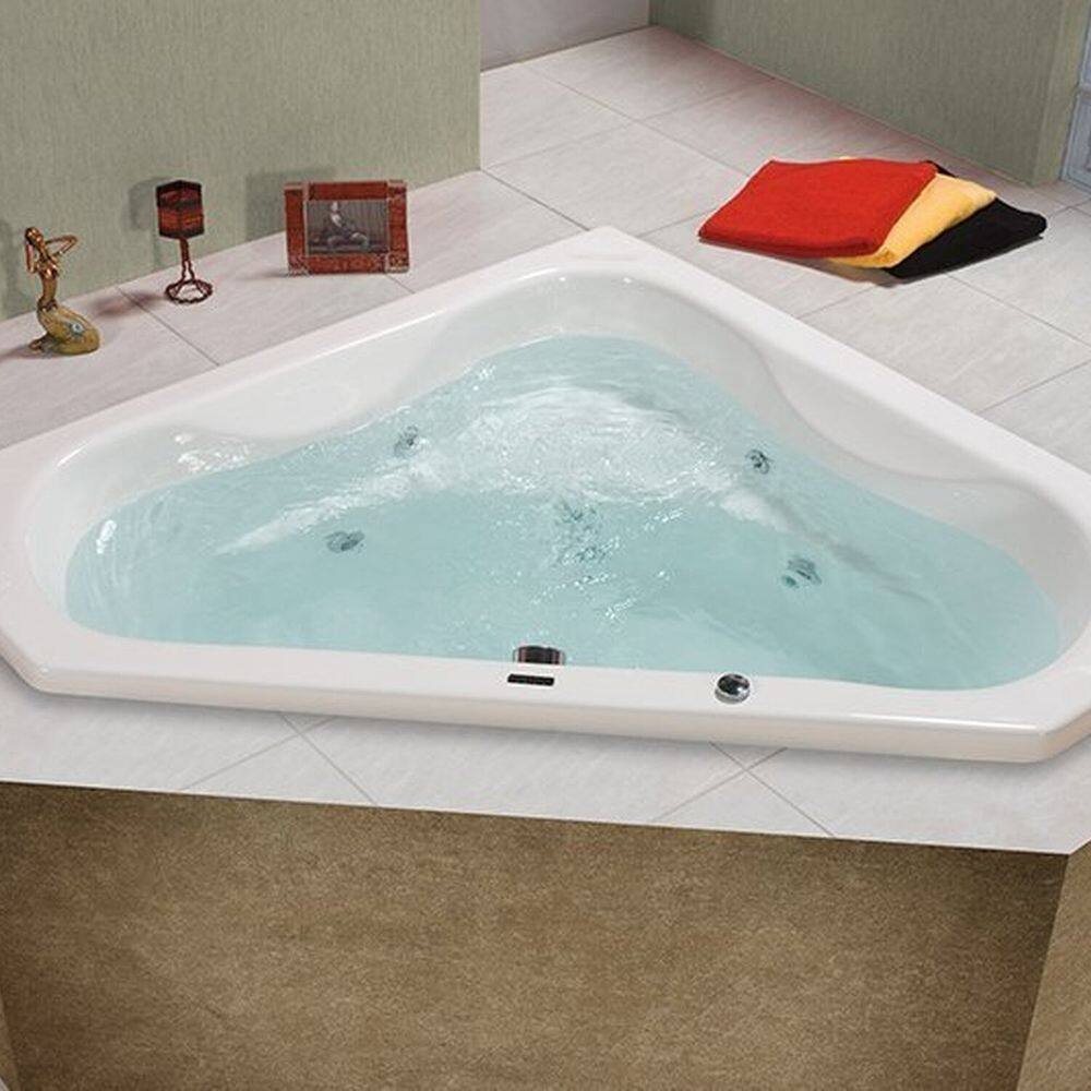 Banheira de Hidromassagem Quantum em Gel Coat Gran Luxo com Aquecedor 135 Cm - Volume Ideal 250 Litr - 110V