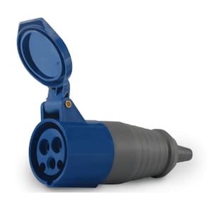Acoplamento Móvel Soprano 2P+T IP44 6H 16A 220/240Vca Azul