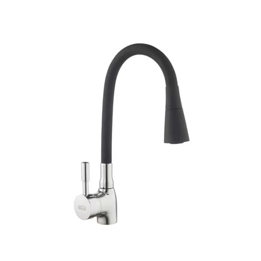 Torneira Monocomando Bancada Bica Silicone Preta - Eco