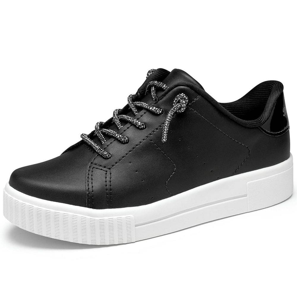 Tenis Infantil Menina Flatform Casual Brilho Pink Cats